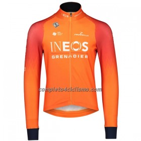 Maglia 2022 INEOS Grenadiers Manica Lunga Arancia